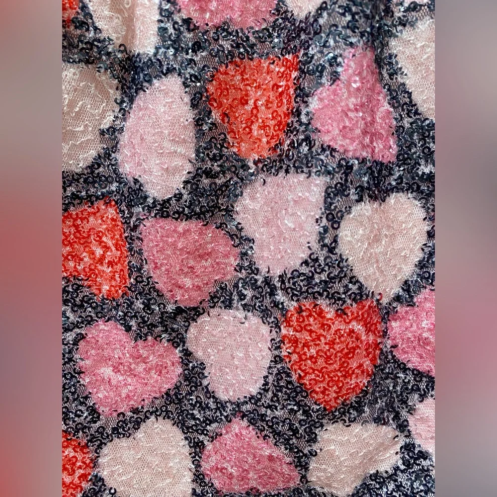 Victoria's Secret Red & Pink Sequin Heart Print Dolphin-Hem Sleep Shorts - XS - Picture 4 of 14